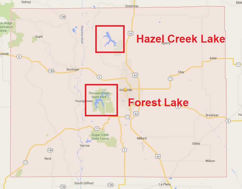 Water Sources Area for Adair County Public Water Supply District 1